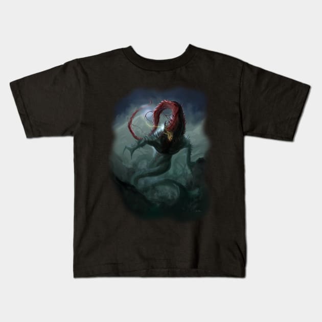 Howler in the Dark Kids T-Shirt by DanielBDemented